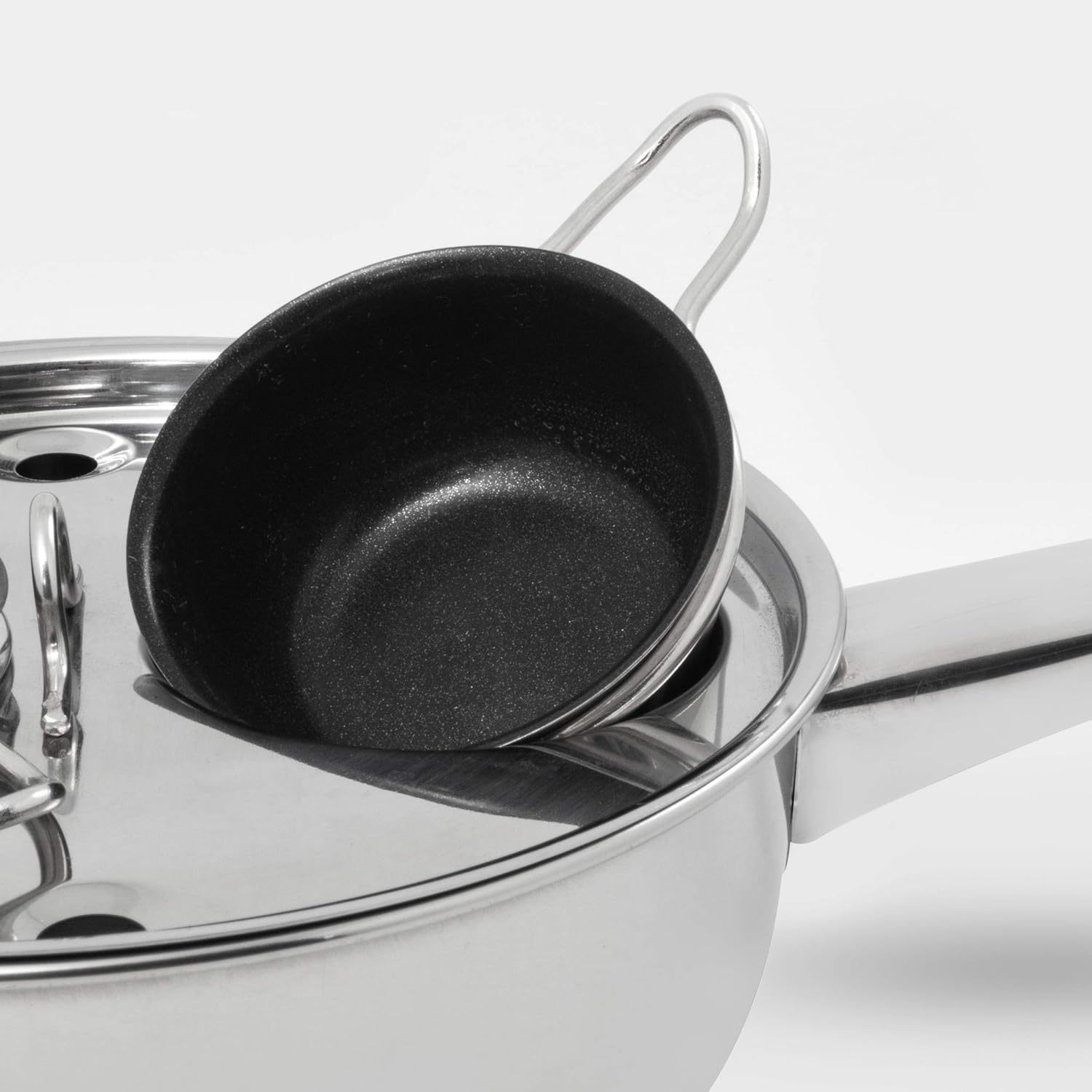 Stainless Steel Egg Poacher, Non Stick Kitchenware, Stove Top, Cooking Pan, Cooking Pot, Egg Poacher -18/10 (2 Cups) Stainless Steel Egg Poacher, Non Stick Kitchenware, Stove Top, Cooking Pan, Cooking Pot, Egg Poacher -18/10 (2 Cups)